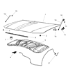 Diagram for 2011 Chrysler 300 Weather Strip - 68040220AA