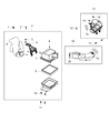 Diagram for Chrysler Air Filter Box - 68082670AC