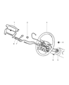 Diagram for Dodge Ram Van Clock Spring - 56020650