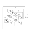 Diagram for 2015 Jeep Renegade Axle Shaft - 68249357AA