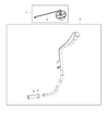 Diagram for Dodge Fuel Filler Neck - 68061727AH