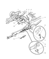 Diagram for Dodge Ram 1500 Parking Brake Cable - 52113642AB