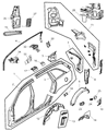 Diagram for 2008 Chrysler Pacifica Fuel Filler Housing - 4716571AD