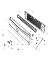 Diagram for 2019 Ram 3500 Tailgate Handle - 6RN821WQAA