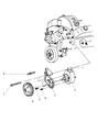 Diagram for 2003 Dodge Dakota Power Steering Pump - 52039489AC