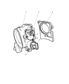 Diagram for Chrysler 300M Throttle Body - 5102020AA