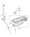 Diagram for Dodge Dart Dipstick Tube - 4892836AB