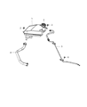 Diagram for 2009 Dodge Avenger Coolant Reservoir - 5058372AD