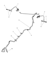 Diagram for 1998 Dodge Intrepid Brake Line - V1129012AA