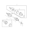 Diagram for Mopar CV Boot - 68189928AA