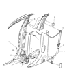 Diagram for 2004 Chrysler Pacifica Seat Belt - TS581DVAD