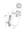 Diagram for 2008 Dodge Ram 3500 Power Steering Reservoir - 68034303AA