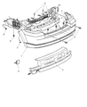 Diagram for 2012 Dodge Caliber Bumper - 1AM25TZZAE