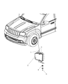 Diagram for 2009 Jeep Commander ABS Control Module - 68037915AB