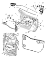 Diagram for 2007 Jeep Wrangler Door Latch Assembly - 4589504AA