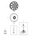 Diagram for 2009 Chrysler PT Cruiser Spare Wheel - ZK05PAKAB