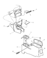 Diagram for Dodge Stratus Center Console Base - PP56RJL