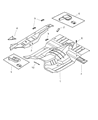 Diagram for Dodge Ram 1500 Floor Pan - 55275273AB