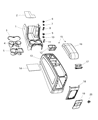 Diagram for Dodge Journey Center Console Base - 1LN36XDVAA