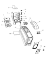 Diagram for 2010 Dodge Journey Cup Holder - 68042629AA