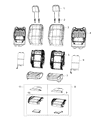Diagram for 2020 Jeep Gladiator Seat Cover - 6PT77NR3AE