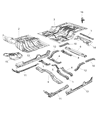 Diagram for Mopar Rear Crossmember - 68239339AA