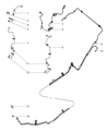 Diagram for Dodge Caliber Brake Line - 5105606AB