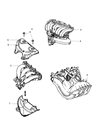 Diagram for 2004 Chrysler Sebring Intake Manifold Gasket - 4591980AA