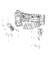 Diagram for 2011 Ram 1500 Transmission Mount - 55398318AE