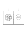 Diagram for 2012 Jeep Wrangler Wheel Cover - 1AH90S4AAC