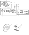 Diagram for 2000 Jeep Grand Cherokee Brake Caliper - R5011974AB