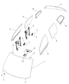 Diagram for 2018 Ram 5500 Car Mirror - 68104884AC