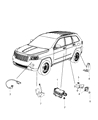 Diagram for Dodge Durango Yaw Sensor - 56029469AA