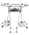 Diagram for 2006 Dodge Stratus Headlight - V7105820AA