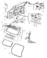 Diagram for 2009 Jeep Grand Cherokee Weather Strip - 55394780AI