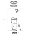 Diagram for Jeep Cherokee Fuel Filter - 4798299