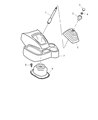 Diagram for 2005 Dodge Ram 3500 Automatic Transmission Shifter - 55366708AB