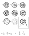 Diagram for Mopar Spare Wheel - 68079555AB