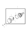 Diagram for Chrysler Distributor Cap - MD619613