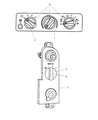 Diagram for 1998 Dodge Ram Van A/C Switch - 55055459AD