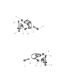 Diagram for 2001 Jeep Wrangler Engine Mount - 52059284AA