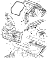 Diagram for Dodge Caliber Weather Strip - 5074523AA