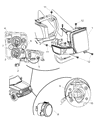 Diagram for 2007 Jeep Commander Headlight - 55396536AF