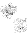 Diagram for 2006 Jeep Wrangler Automatic Transmission Shift Levers - 52104080AH