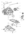 Diagram for 2007 Dodge Ram 1500 Dipstick - 53021673AD