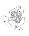 Diagram for Jeep Grand Cherokee Timing Cover - 5134142AD