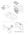 Diagram for 1998 Chrysler Sebring Dome Light - MR757864
