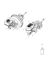 Diagram for Mopar Brake Master Cylinder Reservoir - 68446214AA