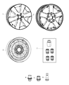 Diagram for 2009 Dodge Journey Spare Wheel - 1CY84PAKAA