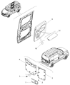 Diagram for 2015 Ram ProMaster City Door Moldings - 5SM81LDMAA